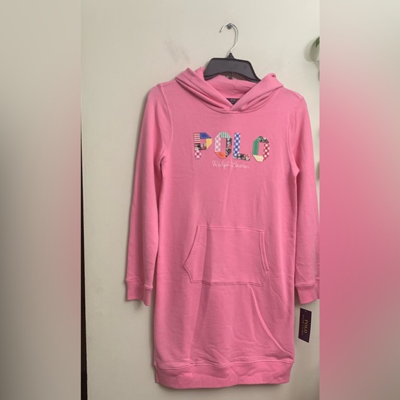 New with tag girls polo Ralph Lauren hoodie dress size XL(16) - Picture 2 of 7